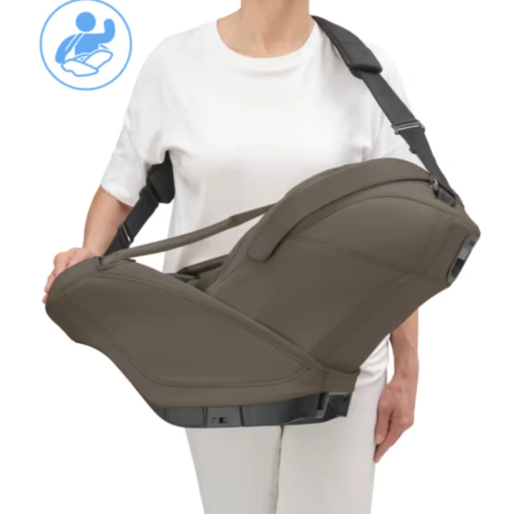 Bebê Conforto Coral Slide Pro + Base Slide Pro Maxi Cosi Oak Truffle - Conforto em qualquer situação