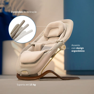 Cadeira de Descanso Maxi-Cosi Dove Pro Elegance Bronze - Conforto em 3D Knit